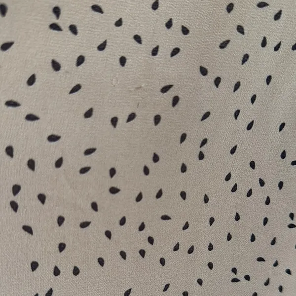 Elegant Cream Polka Dot Dress - Image 4