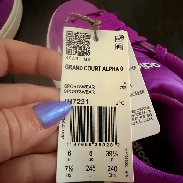 NWT Adidas Grand Court Alpha - Purple - Image 10