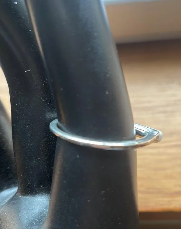 Marble Silver Womens Ring - Image 10