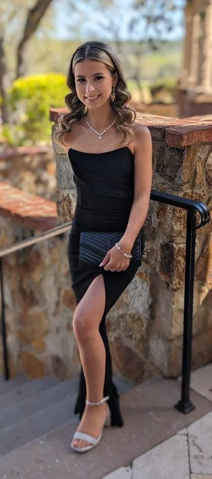 Black Mermaid Dress - Image 3