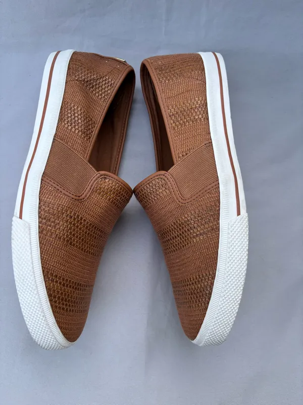 Ralph Lauren Slip On Shoes Jinny 9B Women Camel - Image 2