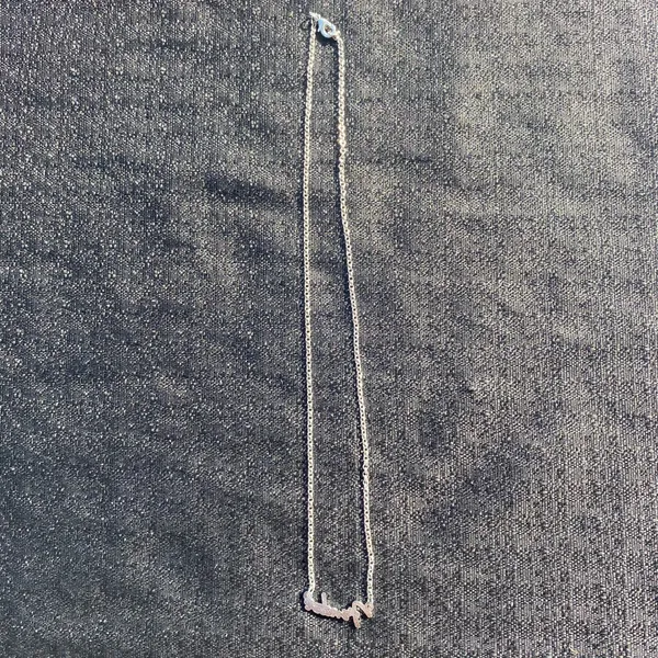 💎🩶 Vintage Y2K 2000s NWT Fender Monogram Statement Silver Tone Metal Pendant & Ball Chain Necklace $19.99 🩶💎 - Image 7