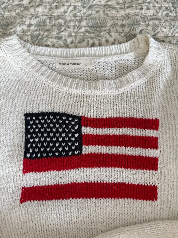 Moon & Maddison Flag Sweater - Image 2