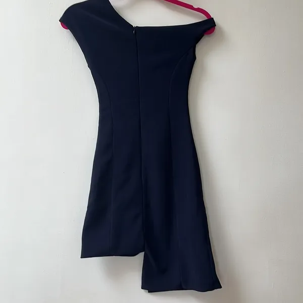 Few Moda | Sexy Asymmetric Mini Dress XS Navy Blue - Image 5