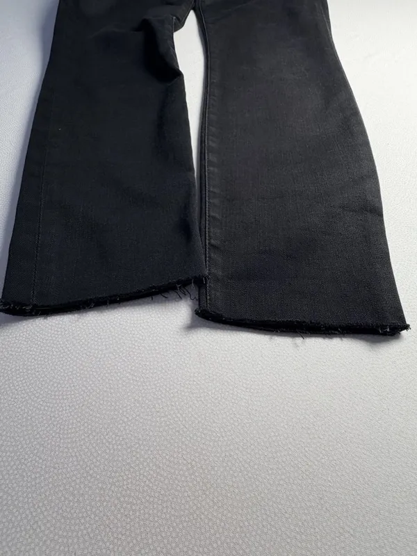 FRAME Ali High Rise Cigarette Jeans Women’s 29 Black Raw Hem Made USA - Image 8