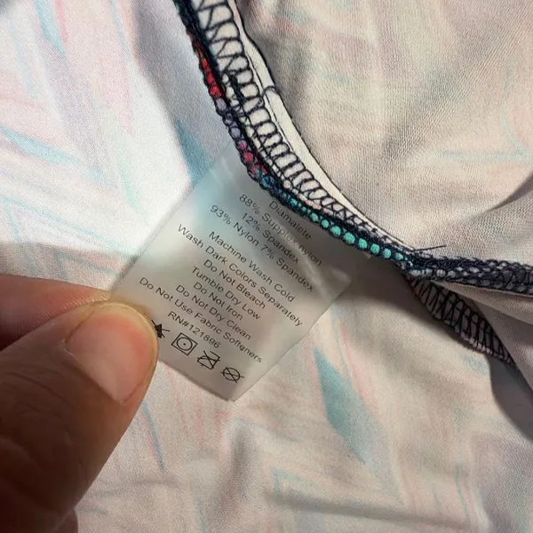 Title Nine Medium Chevron Athletic Dress Multicolor V Neck Built In Bra Pockets - Image 11