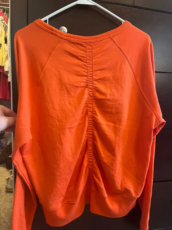 Athleta Women’s Orange Pullover Sweatshirt - Image 2