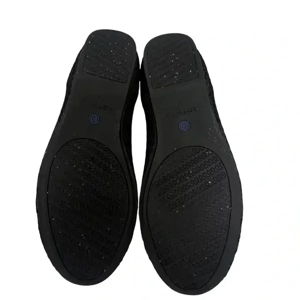 Rothy’s Flat Knit Honeycomb Rounded Toe Flats shoes Black/Blue Halo Size 7 - Image 9