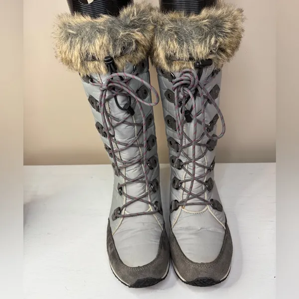 L.L. Bean Carrabassett Lace Winter Boots Sz 7.5 - Image 2