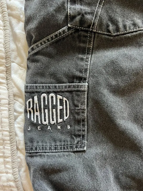 Ragged Priest Charcoal Black Baggy Denim size 26 - Image 7