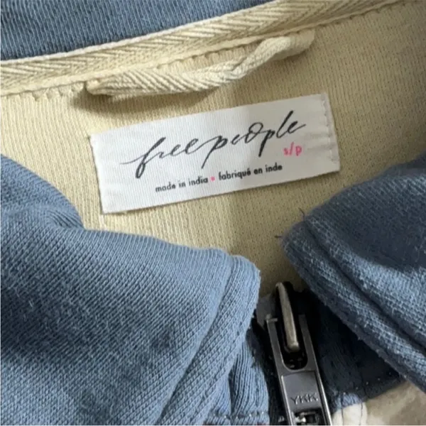 $148 FREE PEOPLE Cabin Cardigan zip jacket in happy cow combo S - Image 6