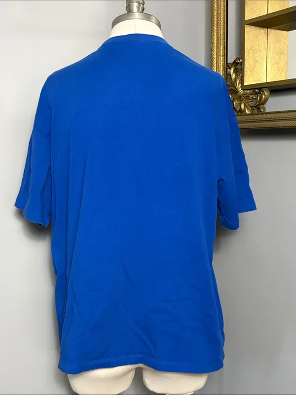 White Fox Small Archive 6.0 Graphic Tee Blue Pink Shirt - Image 2