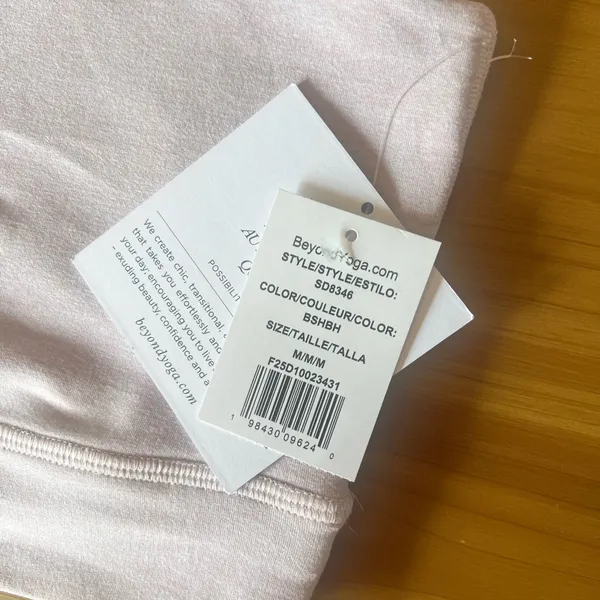 Beyond Yoga Blush Longline Sports Bra Top - Image 5