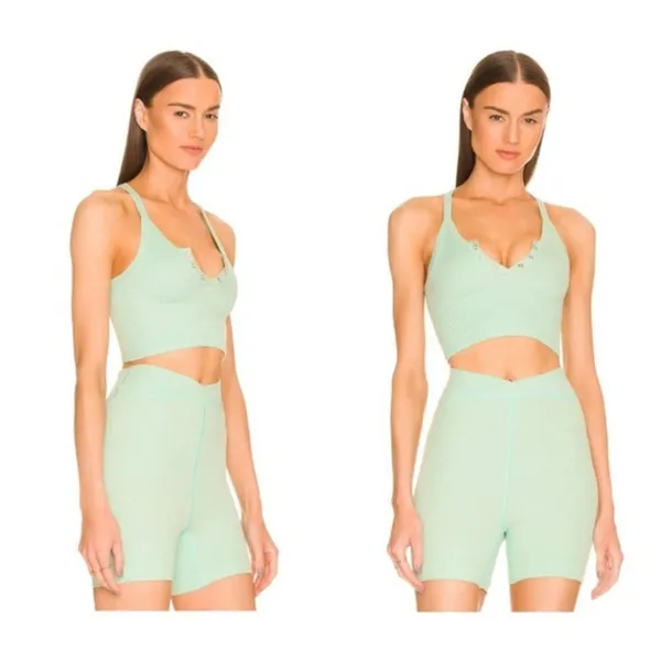 NWT free people free throw‎ shorts size small women’s mint green - Image 2