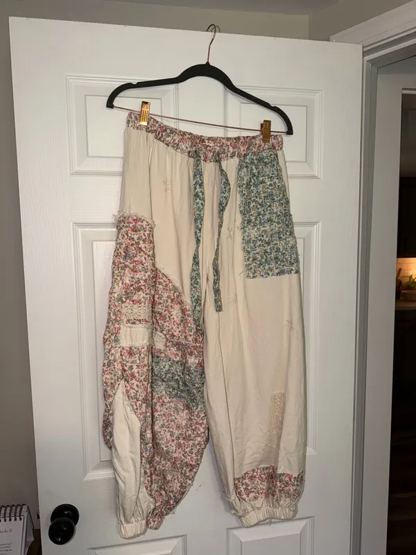 Maddy Jae Patchwork Joggers Multiple - Image 3