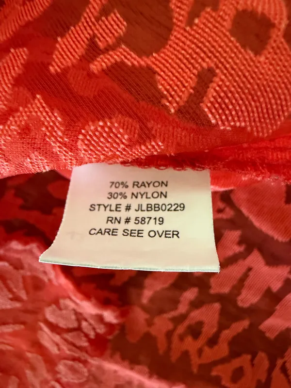 Choices Vtg Women's Floral Red Blouse, Sz L - Image 8