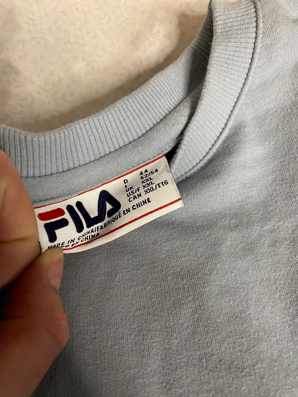 FILA light blue crewneck with pockets - Image 8