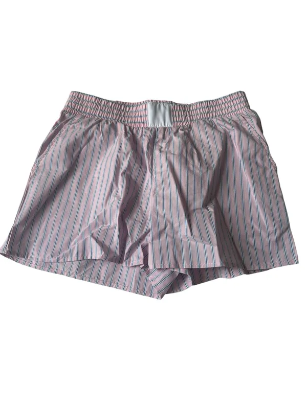 Pink Rose striped boxer style shorts - Image 2