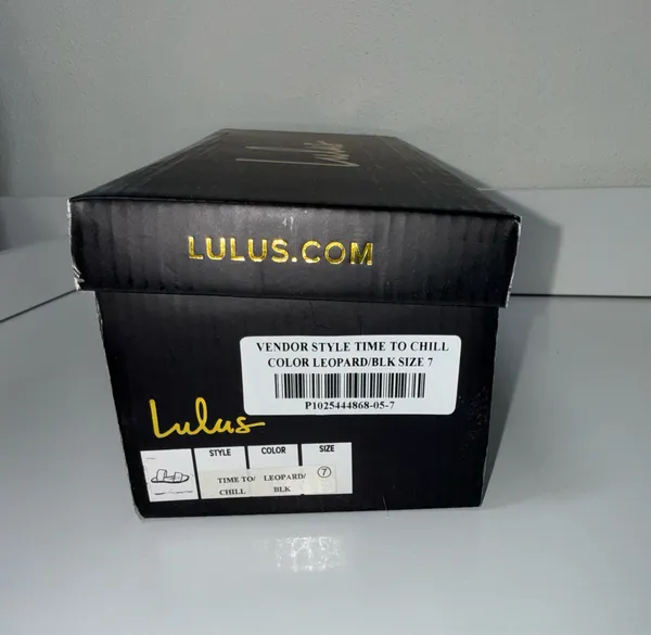 Lulus Time To Chill Black & Leopard Sandals Double Strap Slip On - Image 9