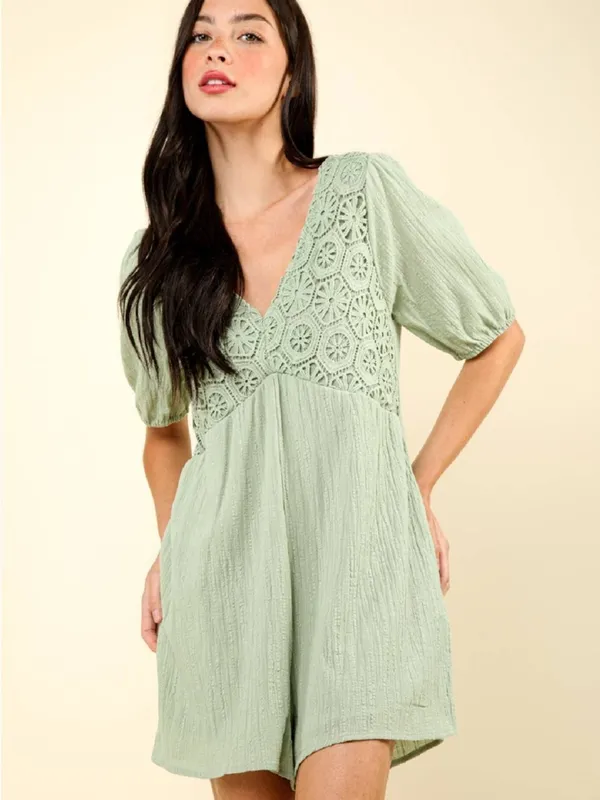 Sage Crochet-Detail Romper - Women's - Image 2