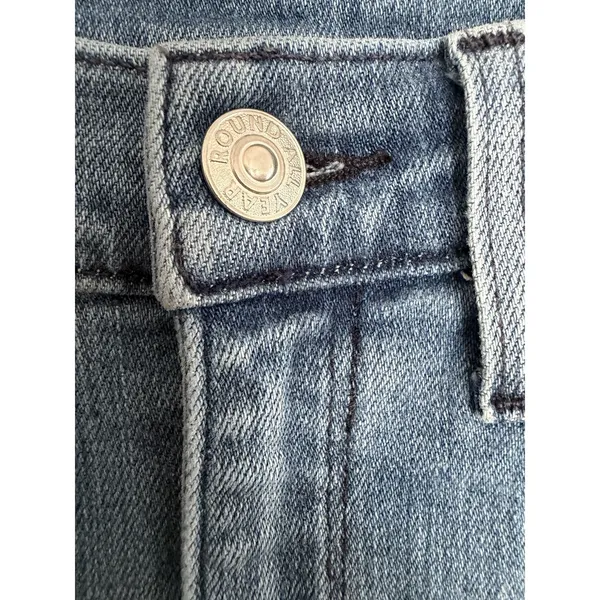 AYR The Pop Straight Jeans High Rise Medium Wash Stretch Denim Women's Size 27 - Image 11