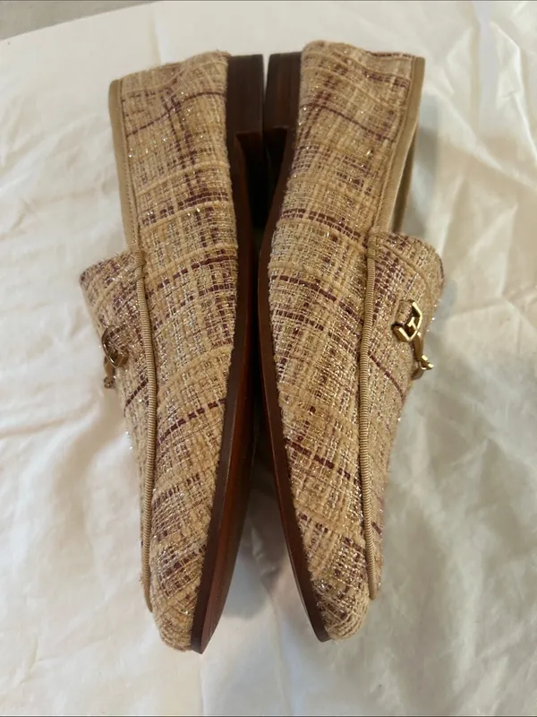 Sam Edelman Women's Loraine Loafer Pale Gold Boucle, 10, NEW with tags, no box - Image 6