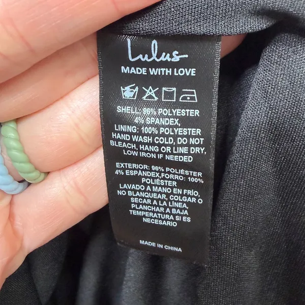 NEW Lulus Exquisite Refinement Black Backless Bow Ruffled Maxi Dress Small - Image 12