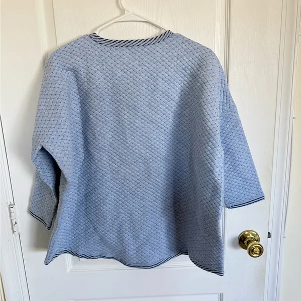 Tuckernuck Reversible Heathered Blue Ally Swing Sweatshirt - Image 8