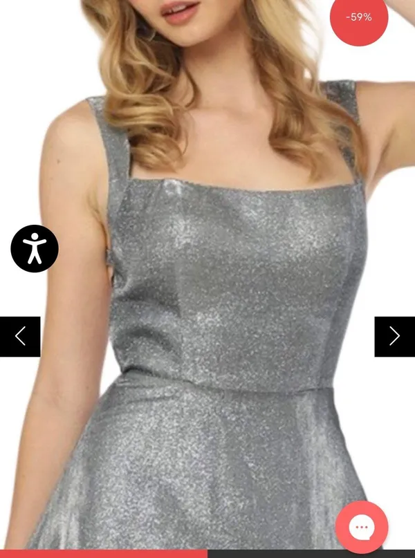 Beautiful Silver Prom Dress NWT - Image 5