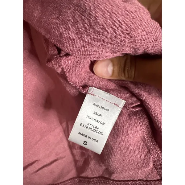 NWT Dippin Daisy’s S Georgia Mauve Long Sleeve Tie Front Beach Coverup Crop Top - Image 3
