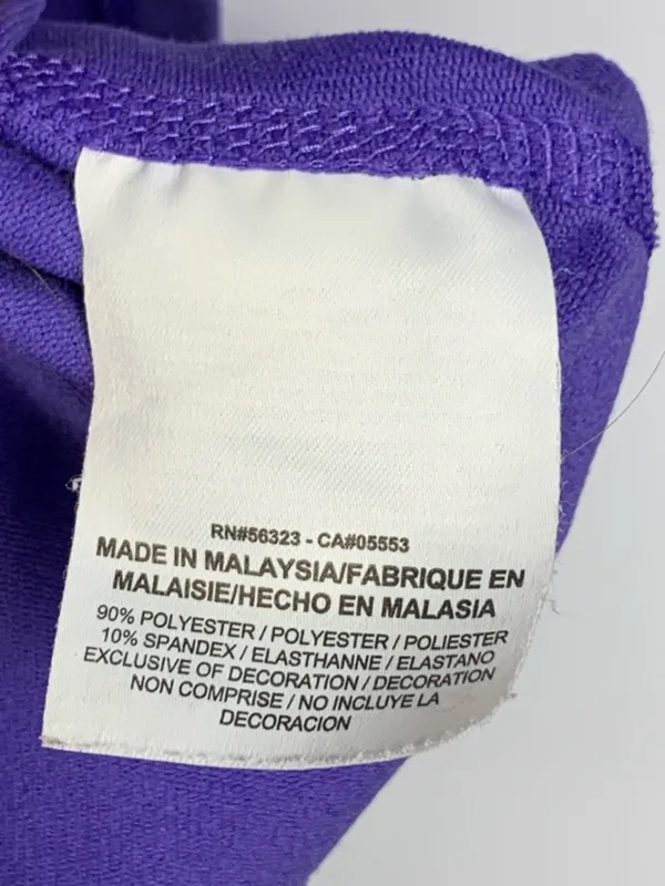 Nike Dri-FIT Womens Half Zip Pullover Purple Running Thumbholes Long Sleeve M - Image 10