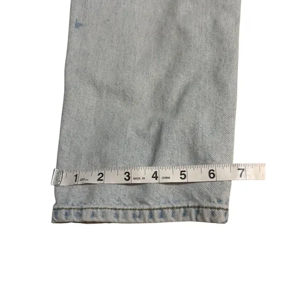 BDG Urban Outfitters Mom Jeans W28 High Rise Light Wash 100% Cotton Denim - Image 10