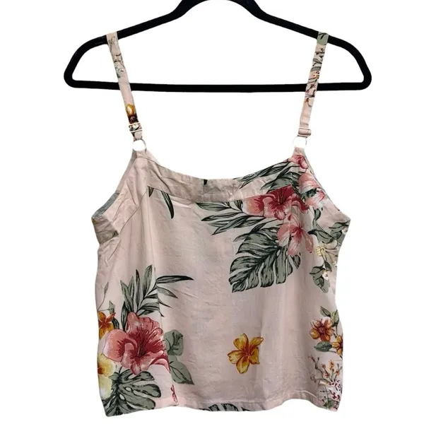 Myra Bag Floral Tropical Crop Tank Top Women's‎ Medium Boho - Image 2
