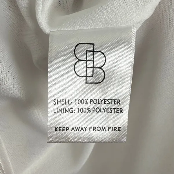 Baltic Born Katya White Ruffle Maxi Dress Chiffon Bridal Wedding Size Small - Image 6