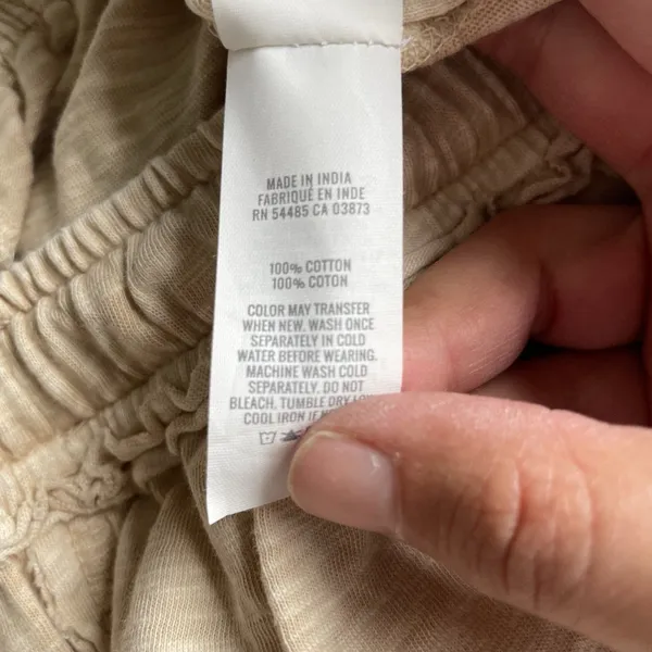 Aerie Wide Leg Relaxed Fit Lounge Sweatpants High-Waist Tan Beige Womens Medium - Image 11