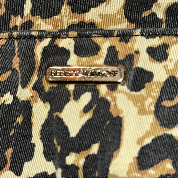 Rebecca Minkoff Leopard Print Cotton Large Tote Bag - Image 3