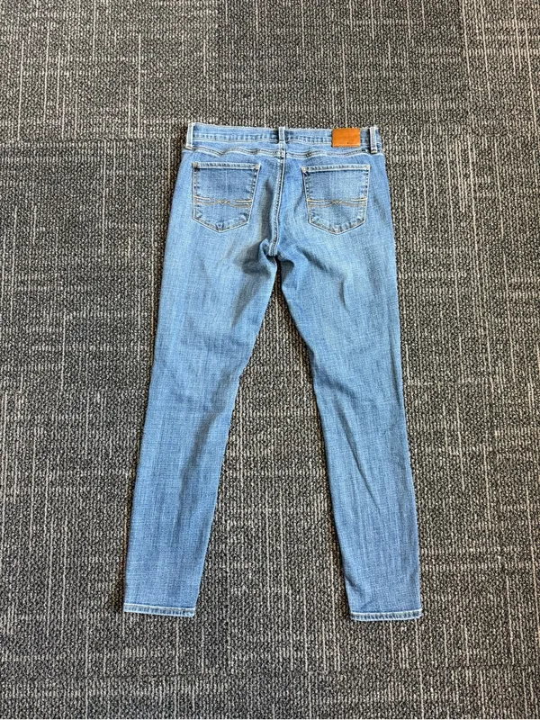 Lucky Brand Charlie Skinny Raw Hem Denim Jeans Stretch Womens Size 8 / 29 - Image 5