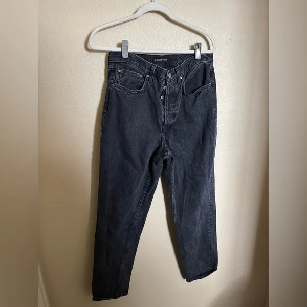 Aritzia‎ Denim Forum The BF High Rise Loose Jeans Size 29 in Black Washed - Image 3
