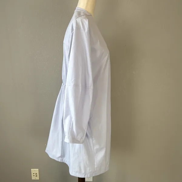 Lululemon Womens WovenAir‎ Snap Button Front Dress Size 4 Heathered Pastel Blue - Image 9