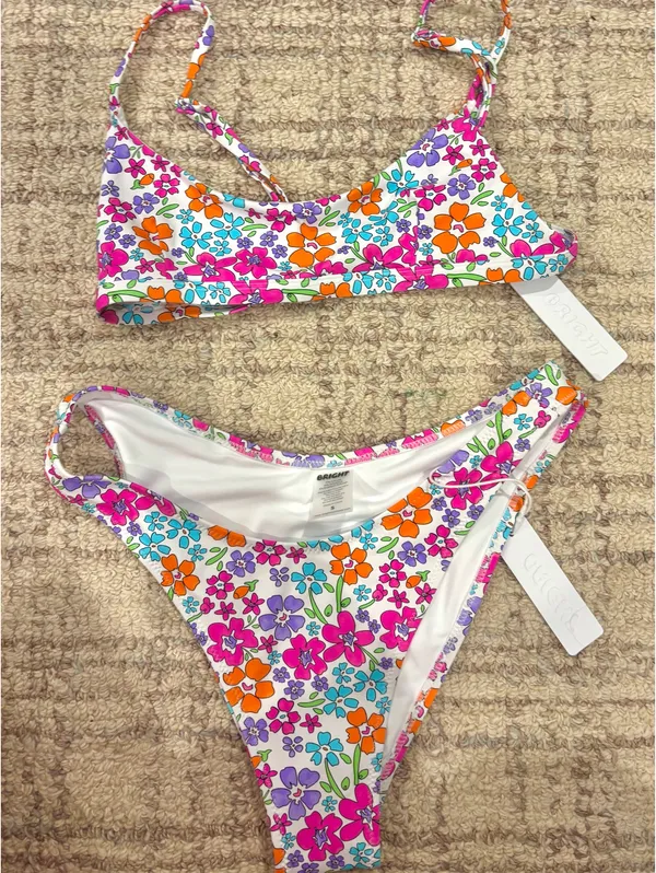 Bright Swimwear Citrus Floral Bali Set - Image 2