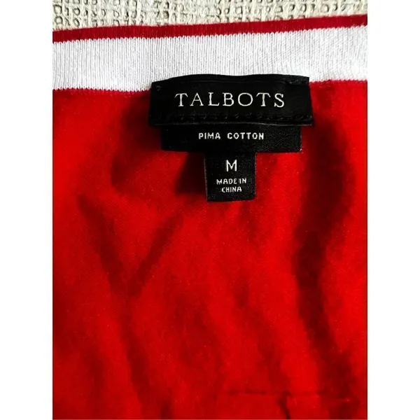 Talbots Red  Sweater Vest size M - Image 8