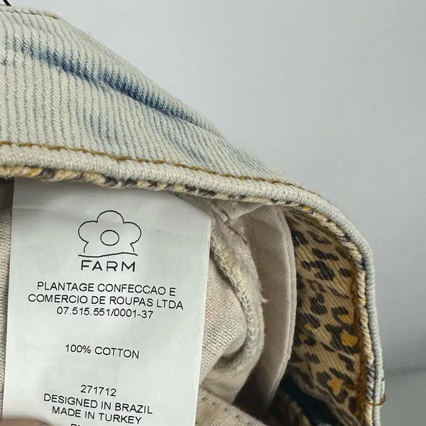 Farm Rio Anthropologie Floral Patchwork Denim Shorts Size 27 Coquette Rodeo - Image 3