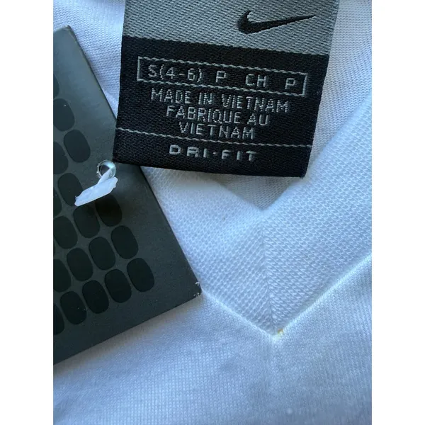 Nike Dri-FIT RUN Graphic V-Neck T-Shirt White Womens Small NEW NWT RN56323 - Image 3