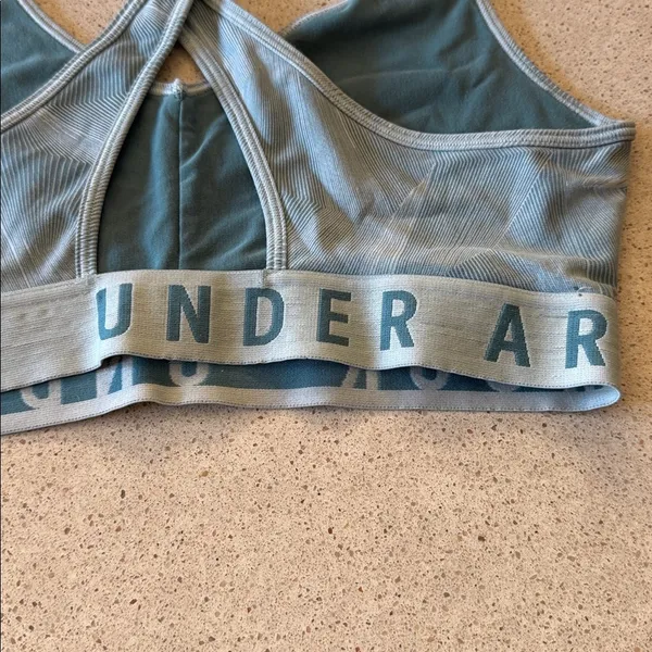 Under Armour Light Blue Sports Bra - Image 4