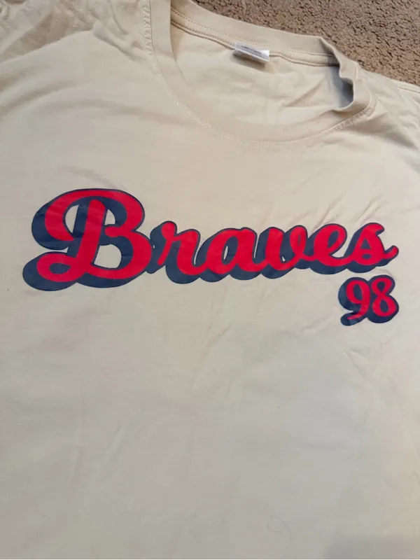 Morgan Wallen 98 Braves-Inspired Graphic Tee | Women’s Large - Image 8