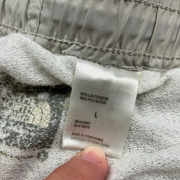 The North Face Stone Beige Athletic Shorts 100% Polyester Womens Large - Image 4
