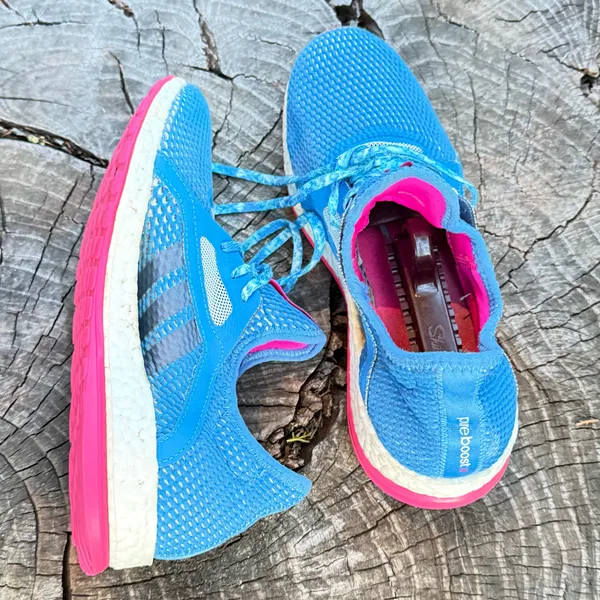 adidas Pure Boost X blue Women Shoes Size 9.5 - Image 4