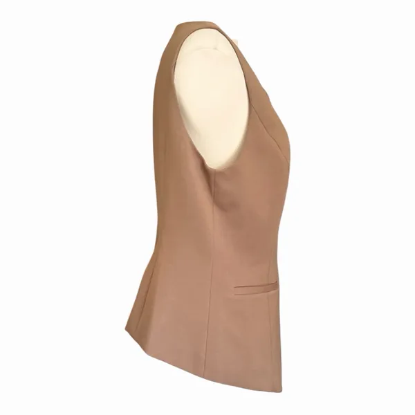 OGL Coffee Brown Longline Button Front Tailored Vest NWT Medium Menswear - Image 5