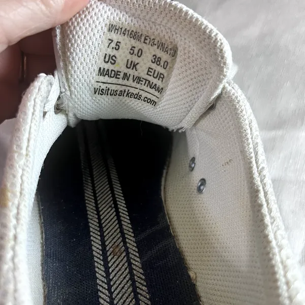Keds‎ Spirit Leather Sneakers white womens 7.5 walking comfort tennis shoes - Image 8