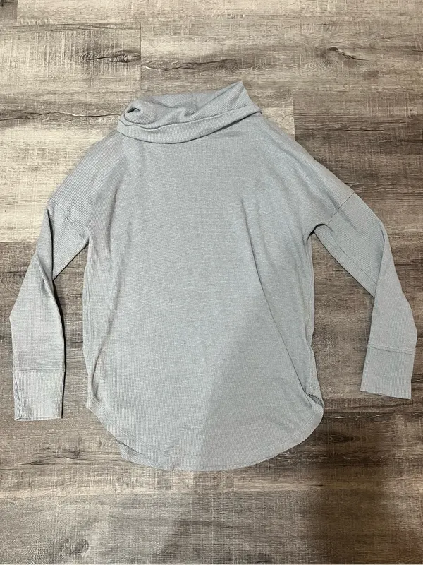 MAEVE BY ANTHROPOLOGIE Ainsley Thermal Turtleneck Sweater In Grey - Image 2